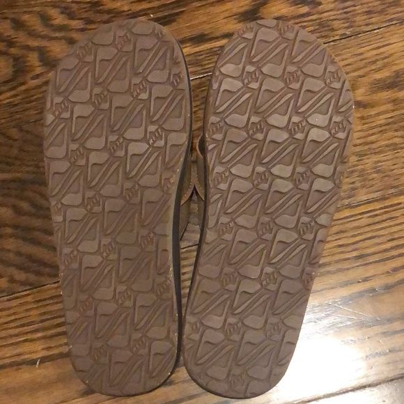 REEF Men’s Brown Slip On Flip Flop Thong Sandals Sz 7 - Picture 3 of 7
